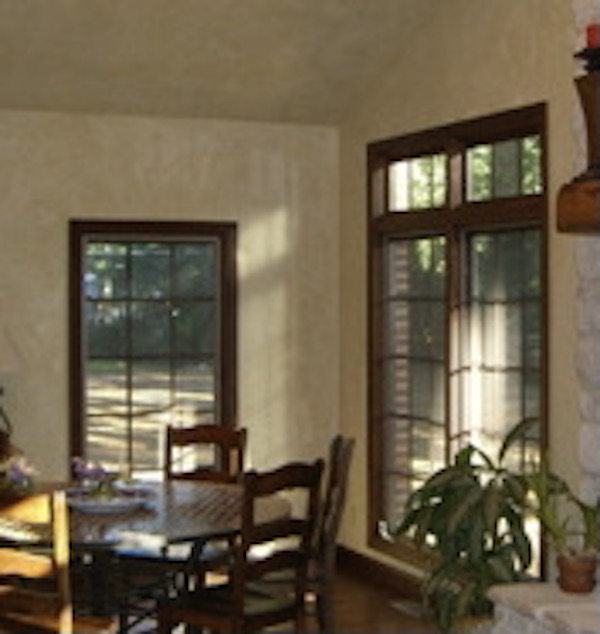Casment windows in a great room